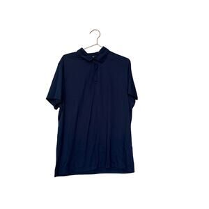 Alfani stretch navy blue soft lightweight polo size XL